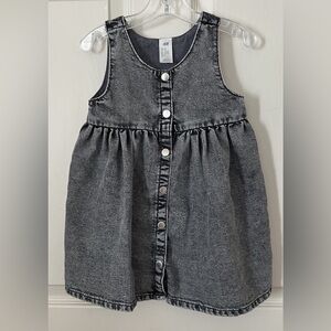 H&M Charcoal Sleeveless Kids Dress